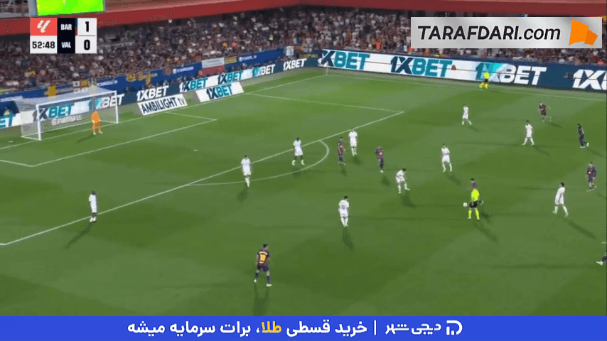 پاس گل مارکوس رشفورد و گل رافینیا به والنسیا (بارسلونا 2-0 والنسیا)