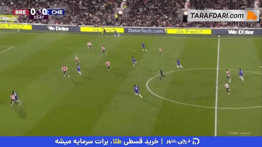 ضدحمله برق آسا و پاس در عمق زیبای جوردن هندرسون؛ گل کوین شاده به چلسی (برنتفورد 1-0 چلسی)