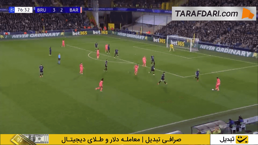 گل به خودی کریستوس زولیس مقابل بارسلونا (کلوب بروخه 3-3 بارسلونا)