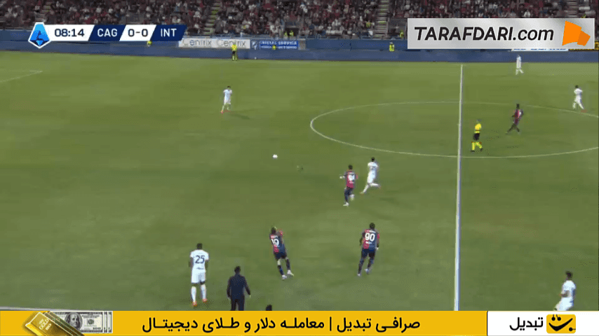 گل لائوتارو مارتینز به کالیاری (کالیاری 0-1 اینتر)