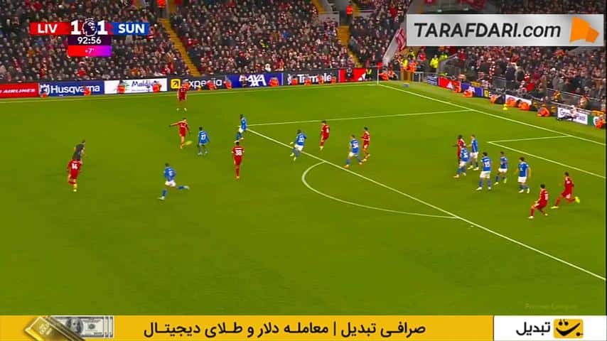 نجات دروازه دیدنی فدریکو کیه زا و جلوگیری از به ثمر رسیدن گل دوم ساندرلند در دقیقه 4+90 (لیورپول 1-1 ساندرلند)