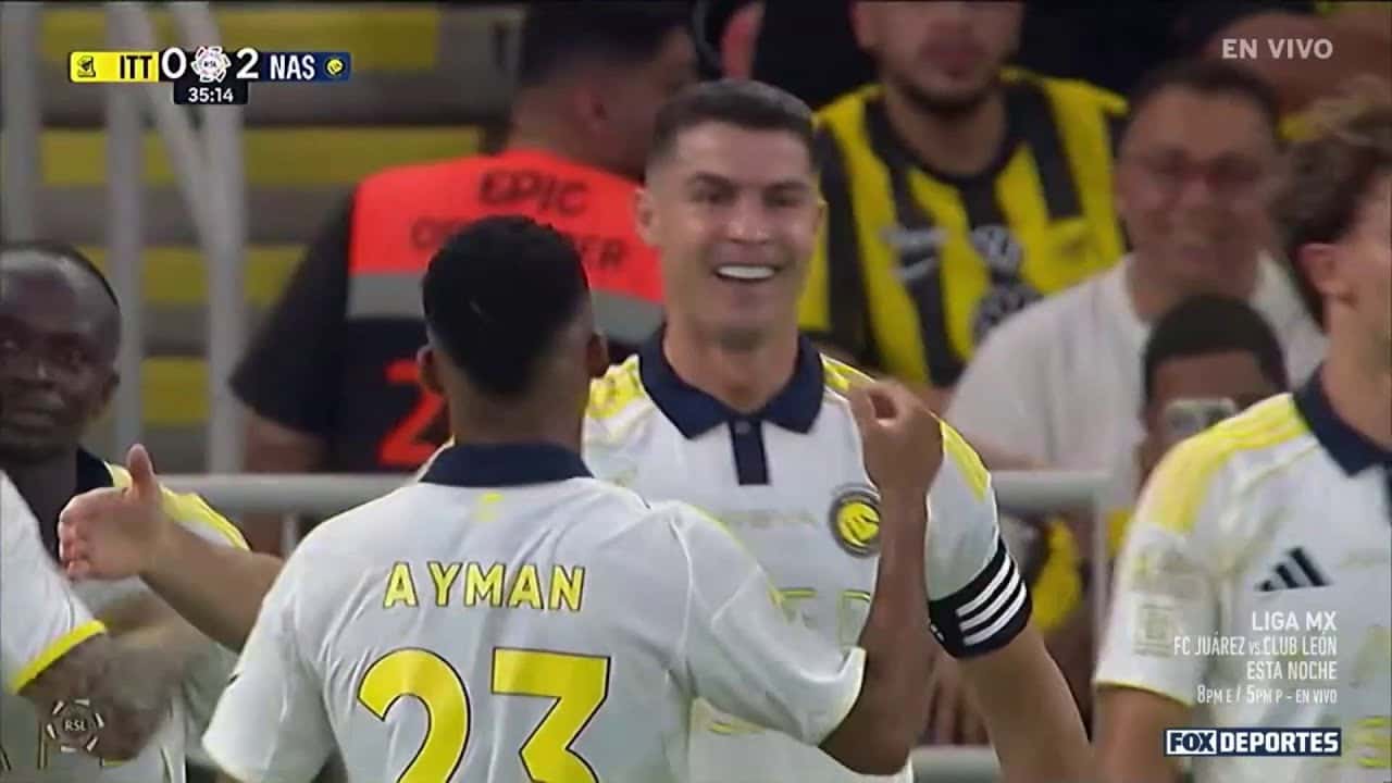 ارسال سادیو مانه و گل کریستیانو رونالدو به الاتحاد (الاتحاد 0-2 النصر)