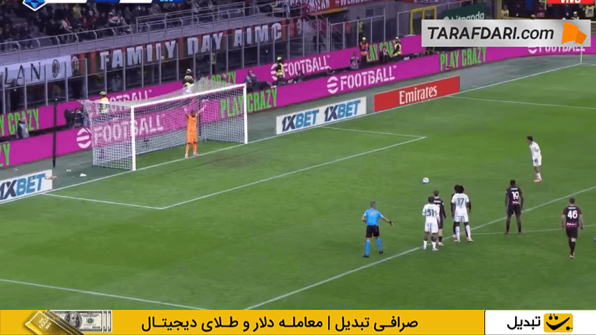 واکنش زیبای مایک منیان و مهار پنالتی پائولو دیبالا (میلان 1-0 آاس رم)