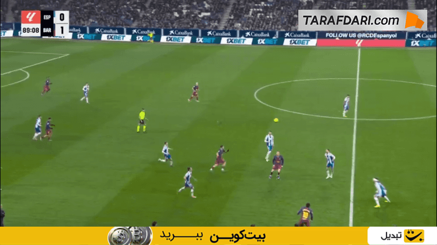 دومین پاس گل فرمین لوپز؛ گل روبرت لواندوفسکی به اسپانیول (اسپانیول 0-2 بارسلونا)
