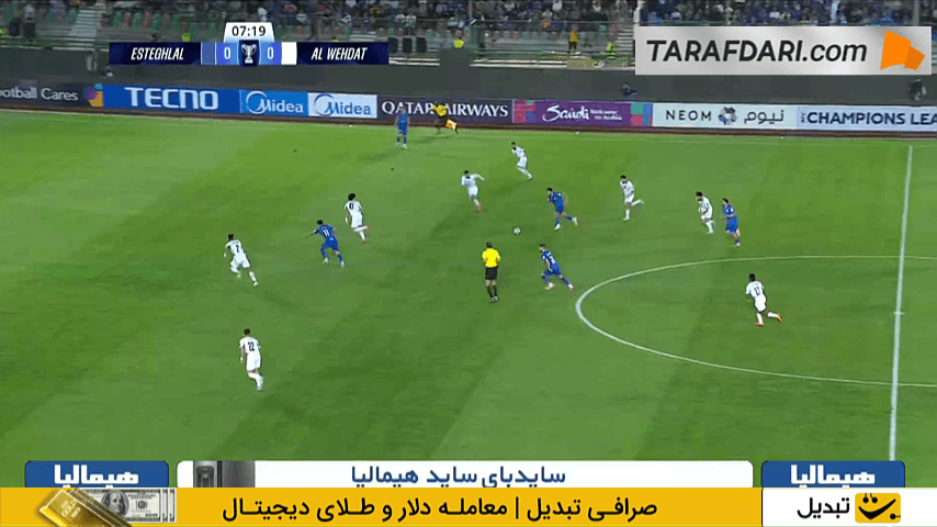 گل مونیر الحدادی به الوحدات اردن (استقلال 1-0 الوحدات اردن)