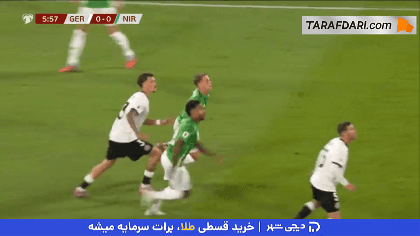 گل سرژ گنابری به ایرلند شمالی (آلمان 1-0 ایرلند شمالی)