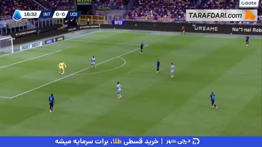 گل دنزل دومفریز به اودینزه (اینتر 1-0 اودینزه)