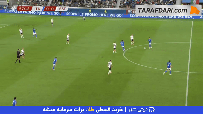 پاس گل دیدنی متئو رتگی و گل مویزه کین به استونی (ایتالیا 1-0 استونی)