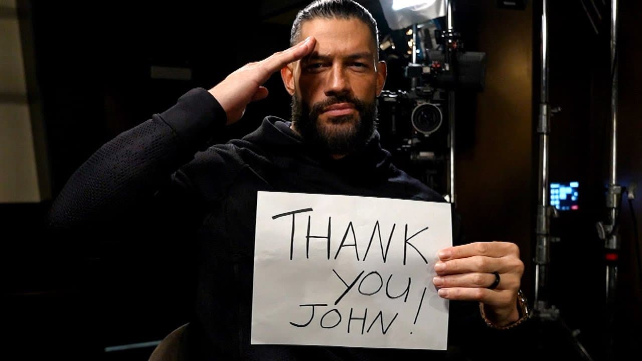 قدردانی رومن رینز، ستاره WWE از جان سینا