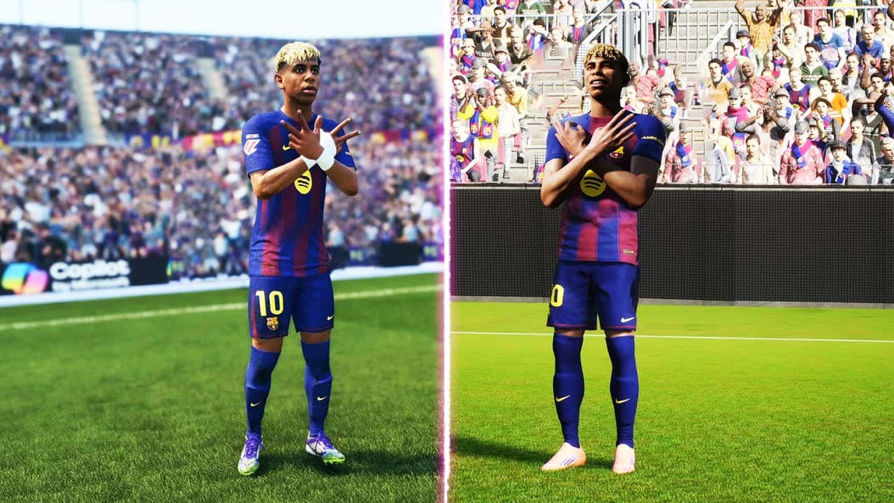 لامین یامال در بازیهای EA FC و eFootball