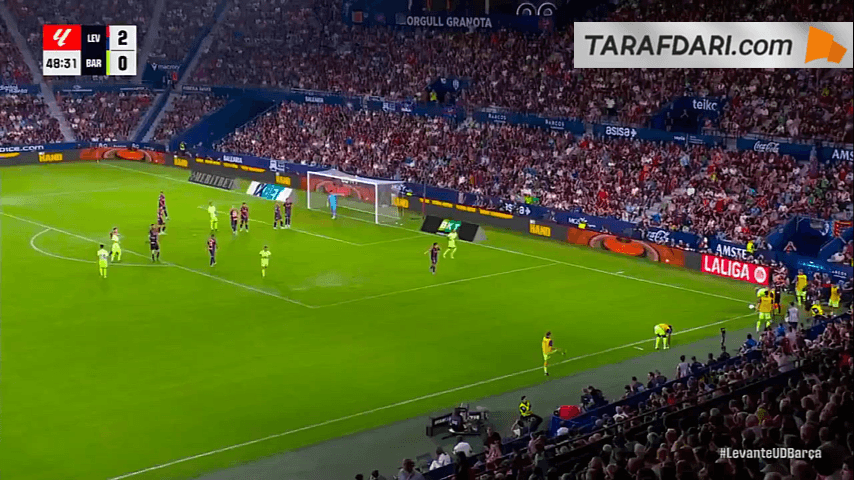 گل تماشایی پدری به لوانته (لوانته 2-1 بارسلونا)