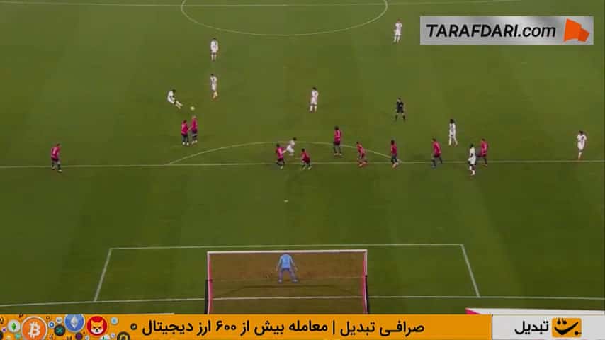 گل دیدنی نونو مندس به لیل از روی ضربه آزاد (لیل 0-1 پاری سن ژرمن)