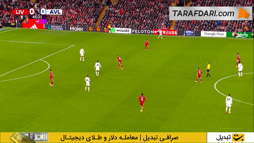 اشتباه عجیب امیلیانو مارتینز و گل محمد صلاح به استون ویلا (لیورپول 1-0 استون ویلا)