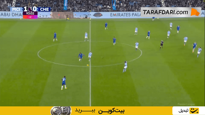 گل تساویبخش انزو فرناندز به منچسترسیتی در دقیقه 4+90 (منچسترسیتی 1-1 چلسی)
