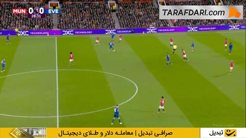 گل دیدنی کیرنان دوزبری هال به منچستریونایتد (منچستریونایتد 0-1 اورتون)