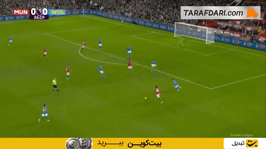 گل جاشوا زیرکزی به وولورهمپتون (منچستریونایتد 1-0 وولورهمپتون)