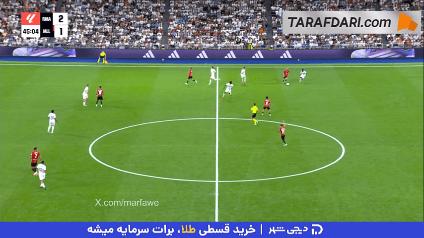 دومین گل آفساید کیلیان امباپه مقابل مایورکا (رئال مادرید 2-1 مایورکا)