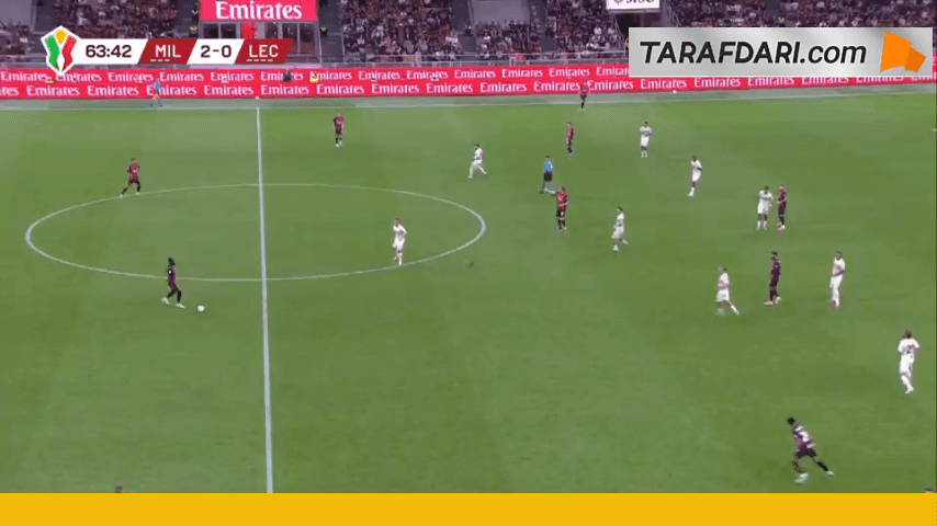 گل کریستین پولیشیچ به لچه (میلان 3-0 لچه)
