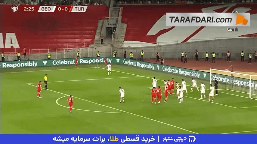 پاس گل آردا گولر و ضربه سر زیبای مرت مولدور (گرجستان 0-1 ترکیه)