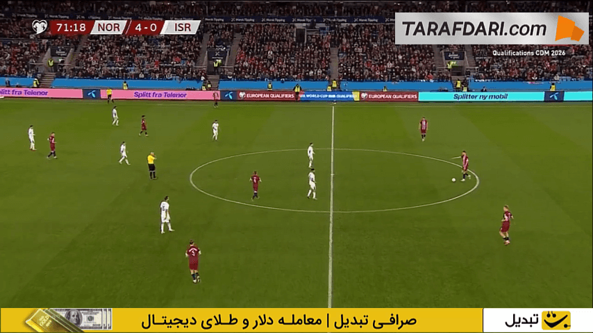 هتتریک کامل شد؛ گل سوم ارلینگ هالند به اسرائیل (نروژ 5-0 اسرائیل)