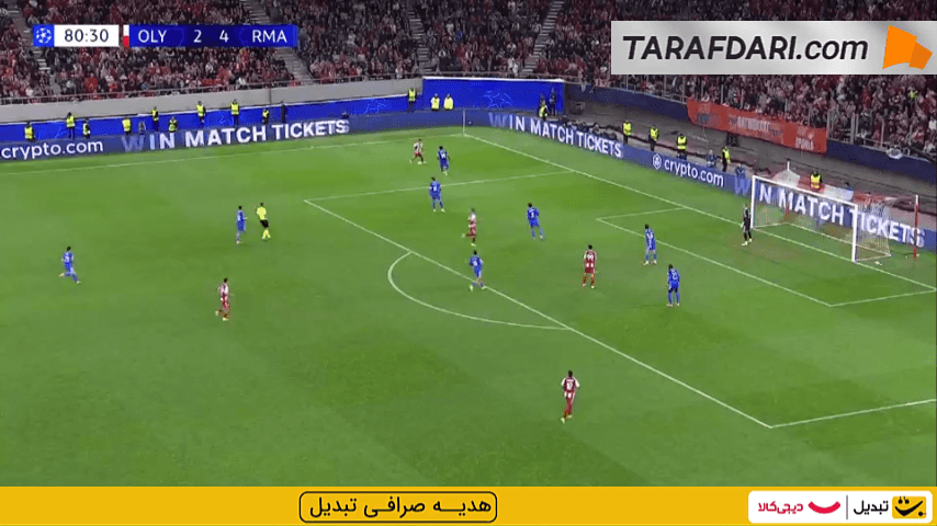 گل ایوب الکعبی به رئال مادرید (المپیاکوس 3-4 رئال مادرید)