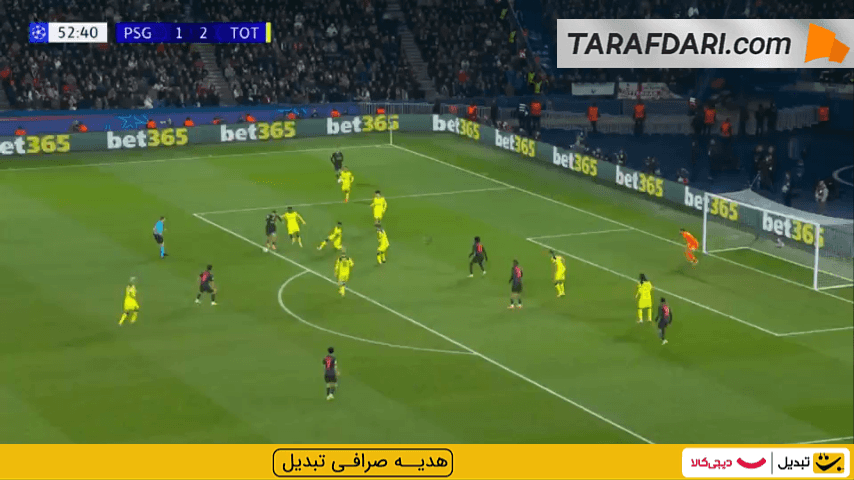 گل دوم و دیدنی ویتینیا به تاتنهام (پاری سن ژرمن 2-2 تاتنهام)