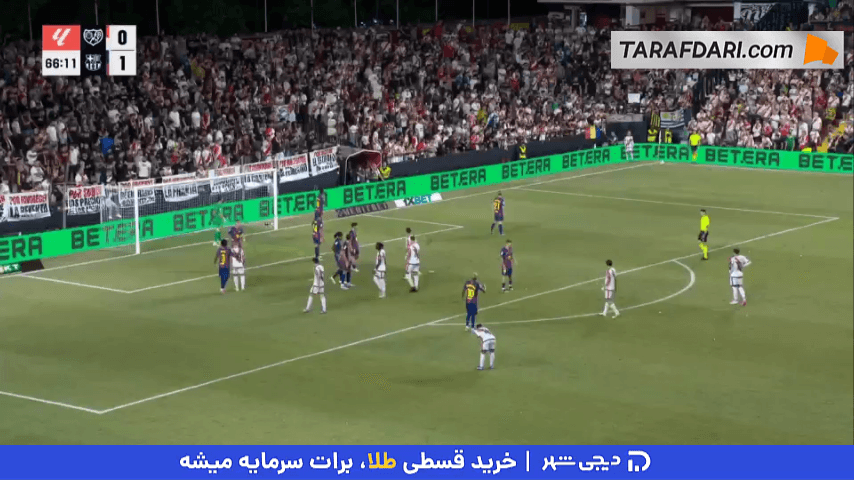 گل زیبای فران پرز به بارسلونا (رایو وایکانو 1-1 بارسلونا)