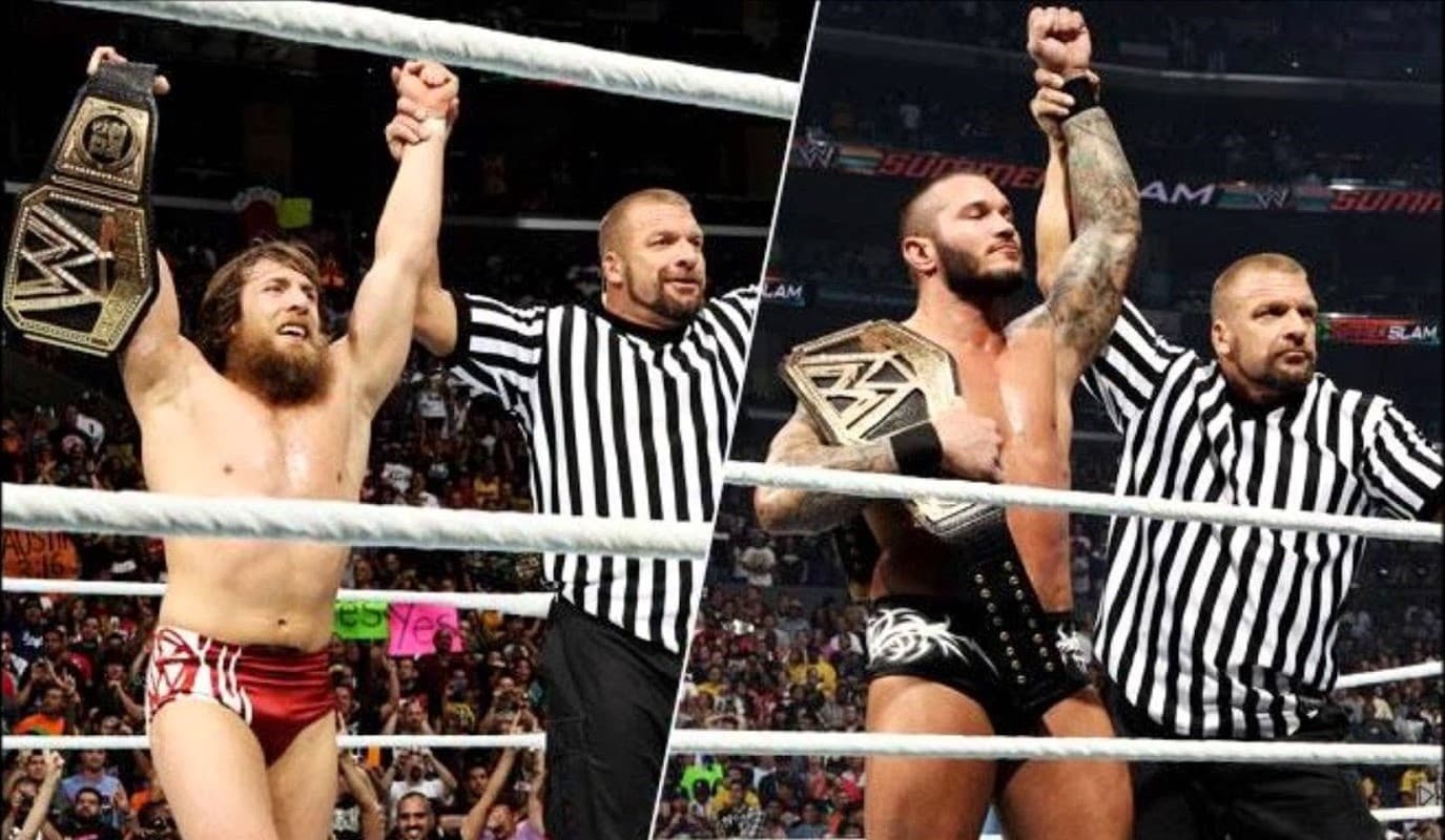 دنیل برایان - رندی اورتون - تریپل اچ - سامراسلم 2013 - WWE