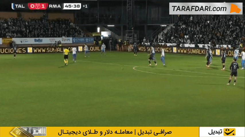 روی حرکت کیلیان امباپه؛ گل به خودی مانوئل فاراندو مقابل رئال مادرید (تالاورا 0-2 رئال مادرید)