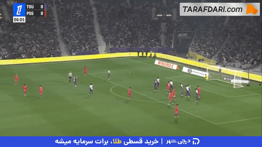 گل قیچی زیبای ژائو نوس به تولوز (تولوز 0-1 پاری سن ژرمن)