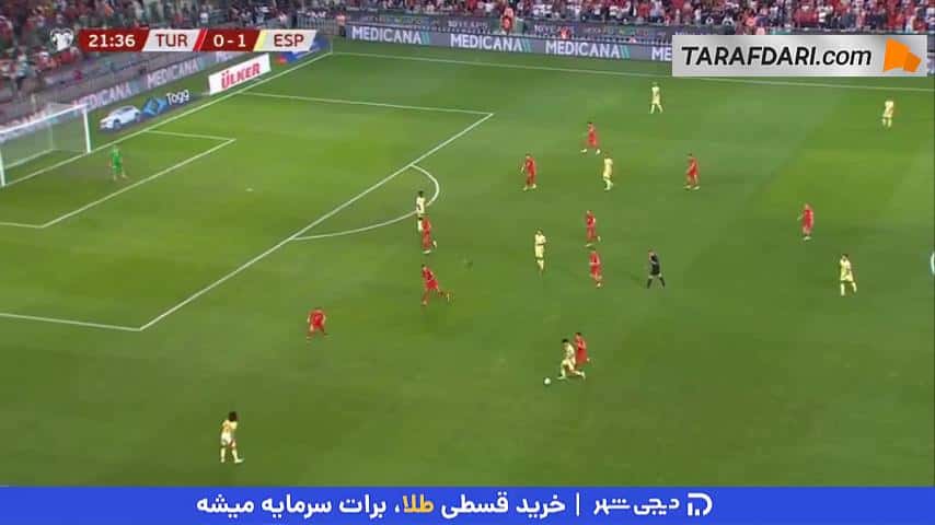 گل میکل مرینو به ترکیه (ترکیه 0-2 اسپانیا)