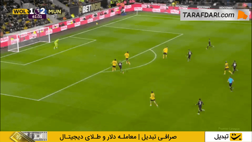 پاس گل زیبای برونو فرناندز و گل میسون مانت به وولورهمپتون (وولورهمپتون 1-3 منچستریونایتد)