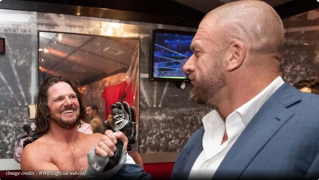 ای جی استایلز و تریپل اچ، ستارگان کشتی کج و WWE