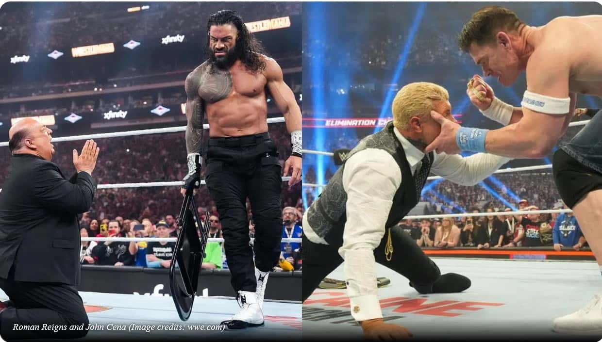 جان سینا و کودی رودز؛ رومن رینز و پال هیمن از ستارگان دنیای کشتی کج WWE