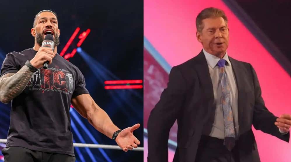 رومن رینز؛ ستاره کشتی کج و wwe در کنار وینس مک ماهون، مالک سابق WWE