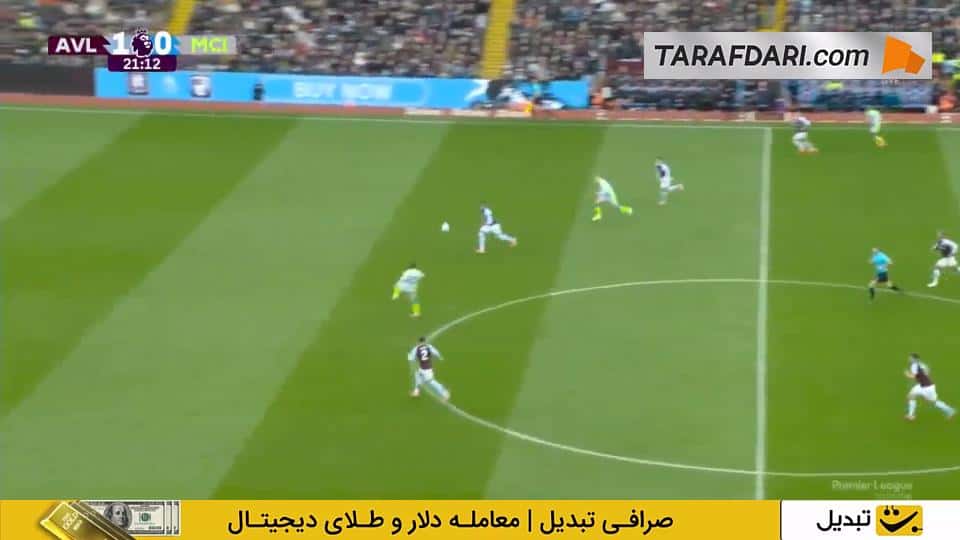 هایلایت استون ویلا 1-0 منچسترسیتی