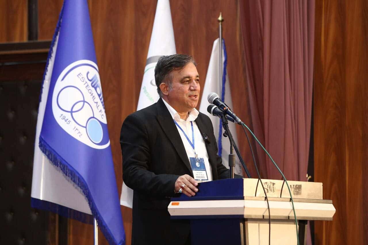 عکس از علی تاجرنیا رییس هیئت مدیره استقلال