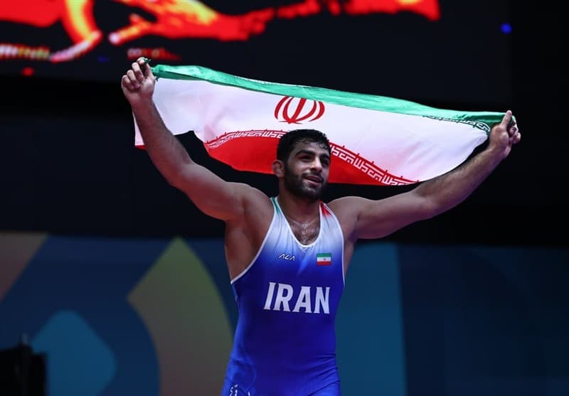 عکس از محمدهادی ساروی فرنگیکار ایران در کشتی