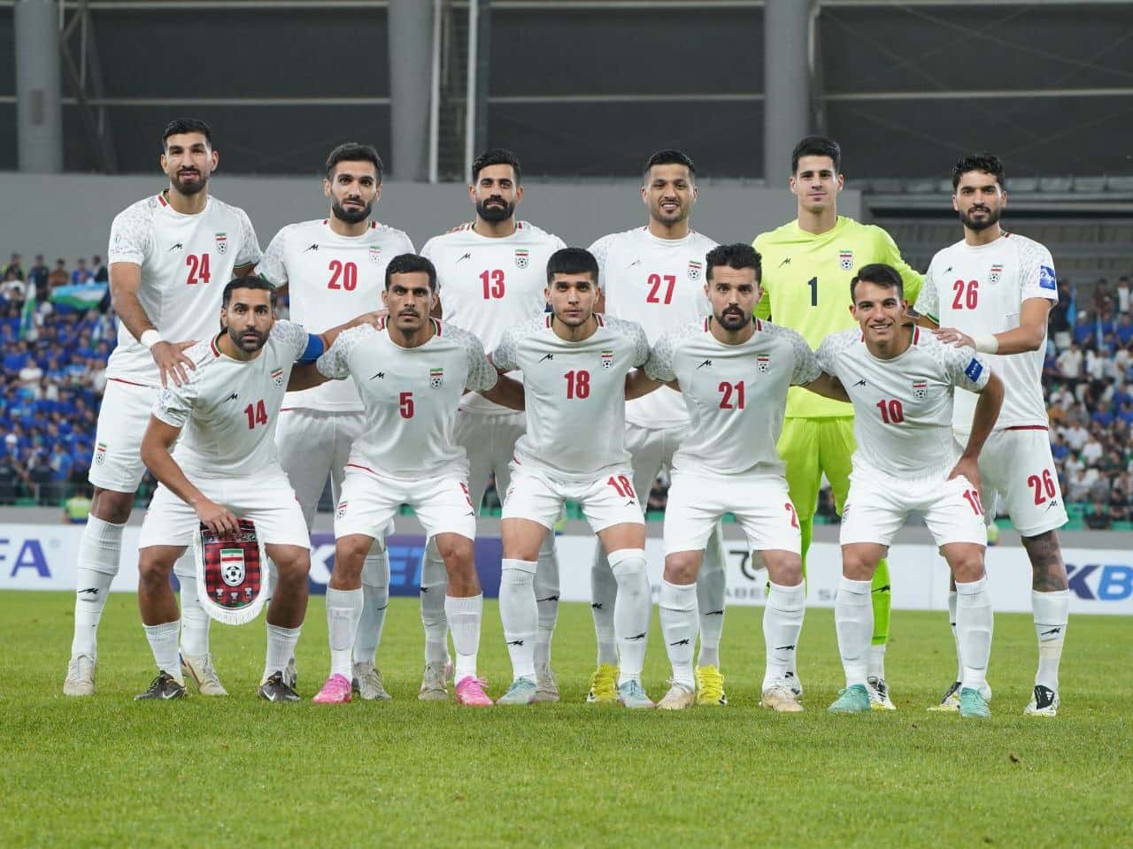 عکس تیمی از بازیکنان تیم ملی ایران در فینال کافا ۲۰۲۵