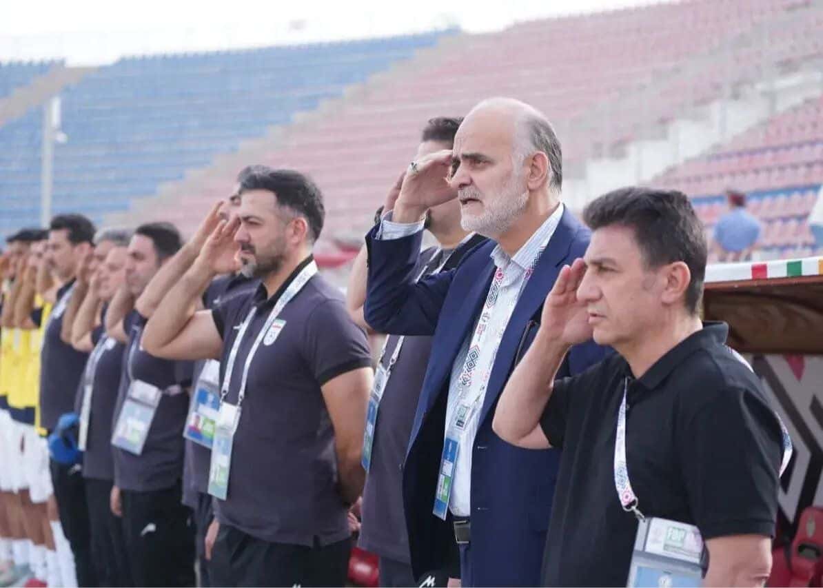 عکس از امیر قلعه نویی و مهدی محمدنبی در کافا ۲۰۲۵