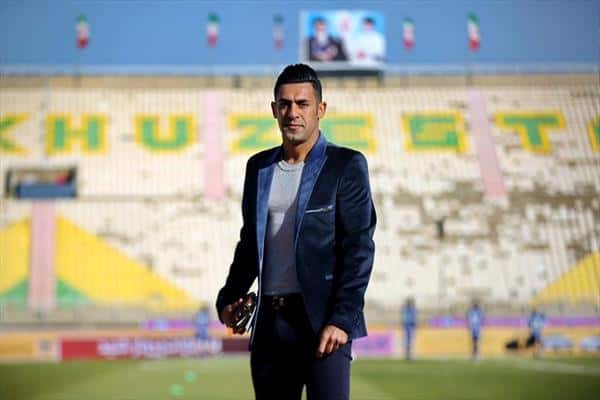 عکس از رحیم زهیوی هافبک سابق استقلال خوزستان