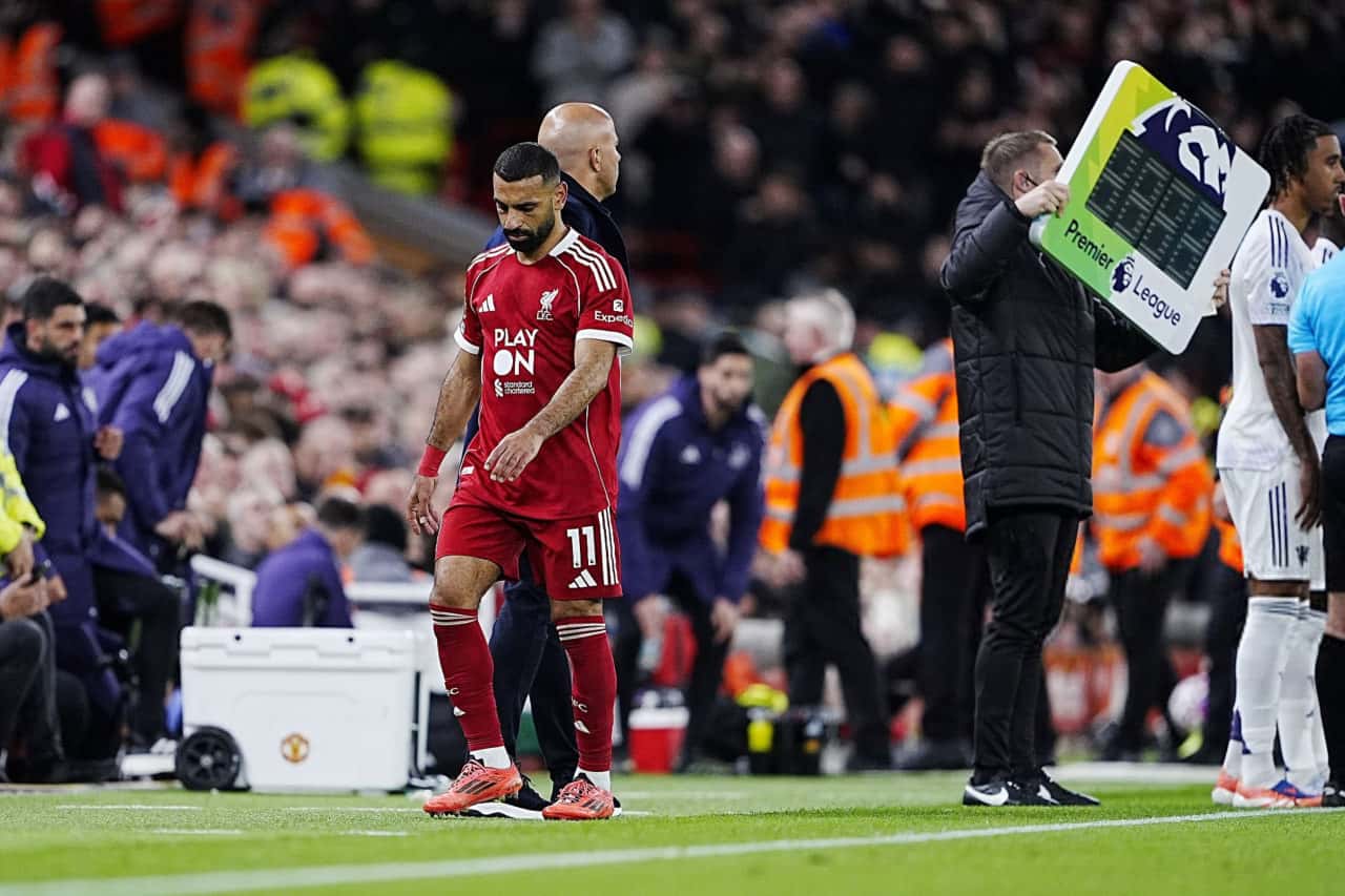 محمد صلاح وینگر مصری در زمین - لیورپول