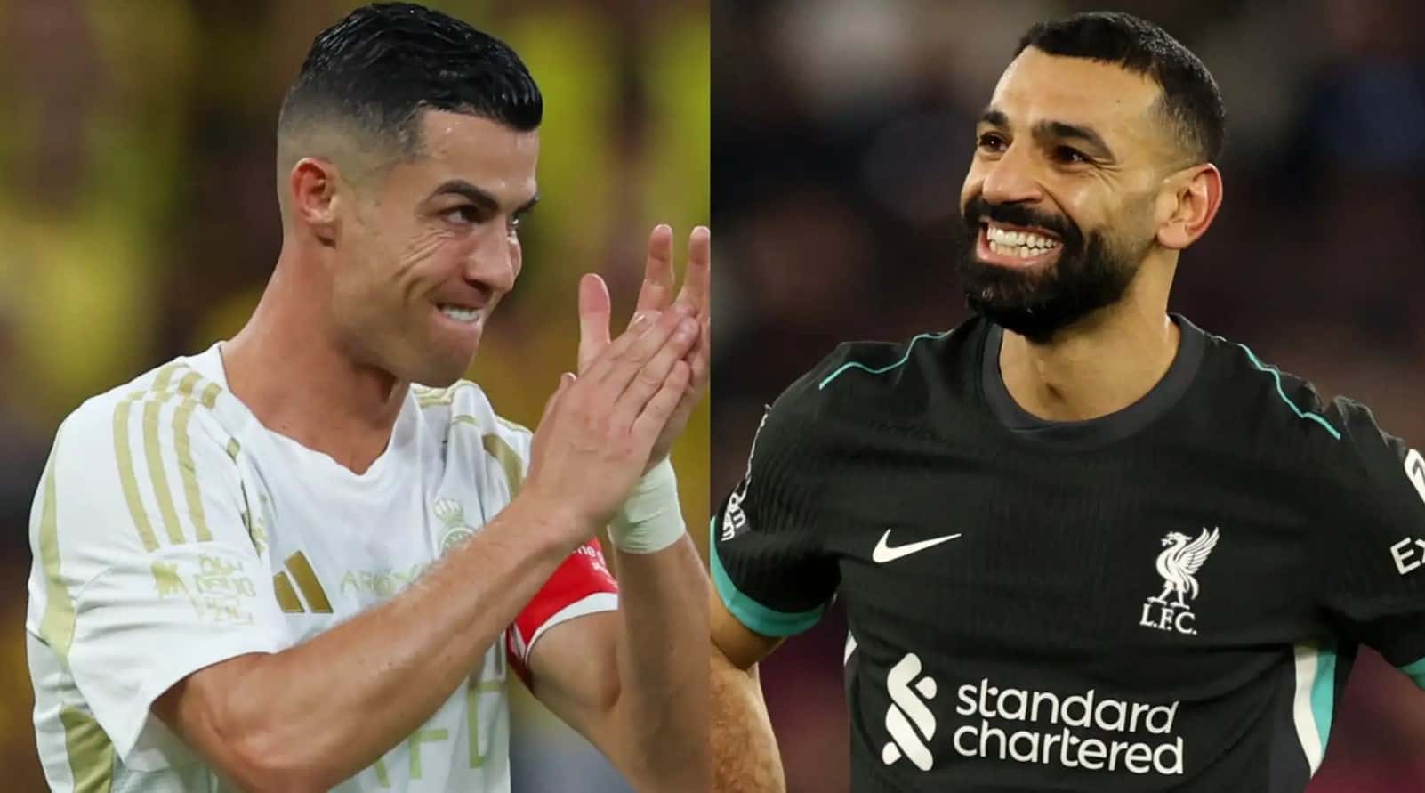 محمد صلاح در پیراهن لیورپول - کریستیانو رونالدو در پیراهن پرتغال