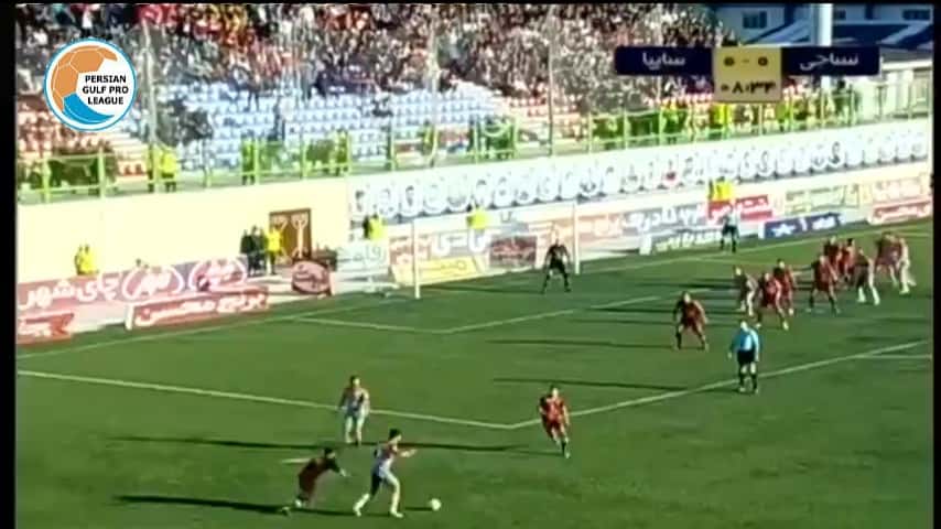 خلاصه بازی نساجی 1-3 سایپا (لیگ برتر ایران - 1398/99)