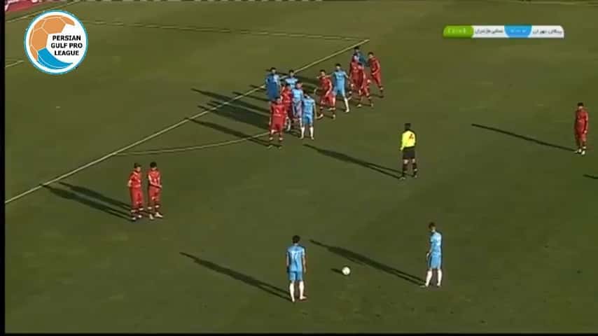 خلاصه بازی پیکان 0-1 نساجی (لیگ برتر ایران - 1398/99)