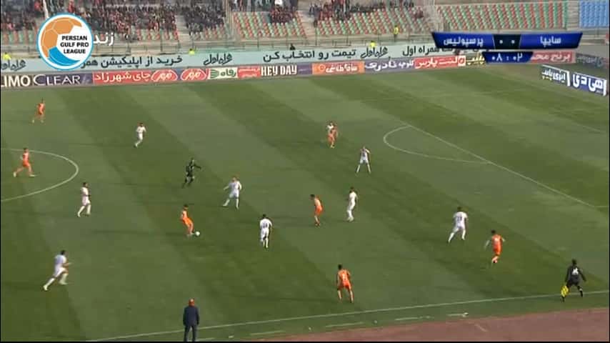 خلاصه بازی سایپا 0-2 پرسپولیس (لیگ برتر ایران - 1398/99)