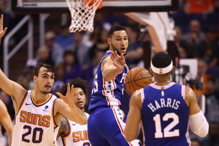 بسکتبال-فینیکس سانز-فیلادلفیا سونی سیکسرز-NBA Basketball