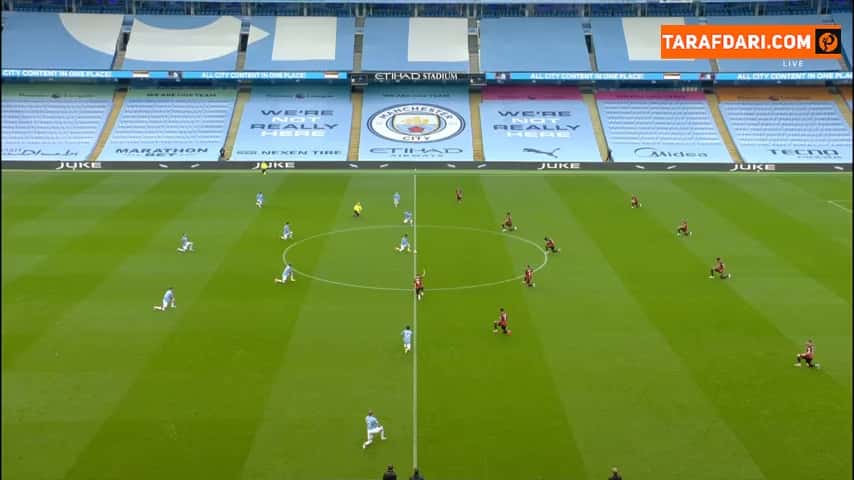 خلاصه بازی منچسترسیتی 2-1 بورنموث (لیگ برتر انگلیس - 2019/20)