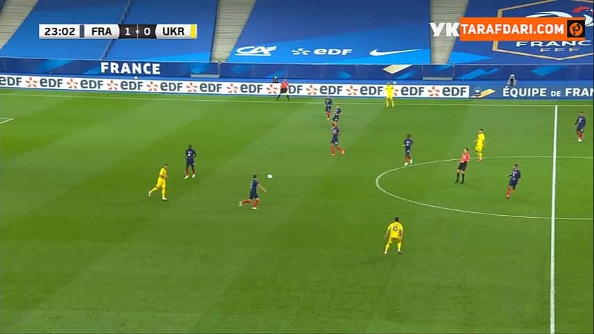 گل دیدنی اولیویه ژیرو به اوکراین (فرانسه 2-0 اوکراین)