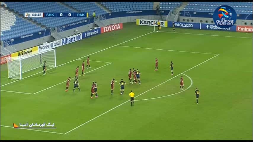 گل جلال الدین ماشاریپوف به شهر خودرو (شهر خودرو 0-1 پاختاکور)